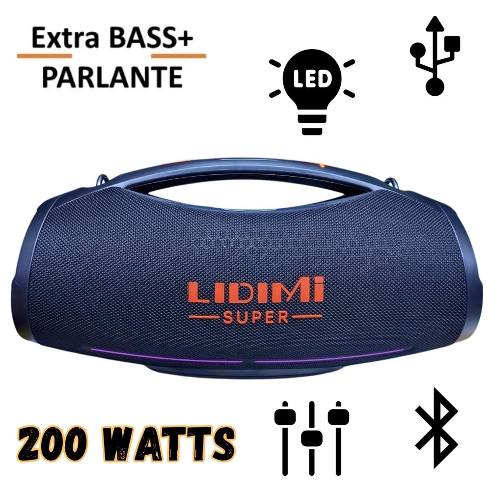 Parlante Portátil Lidimi LD-S686 Bluetooth USB Luces RGB TWS