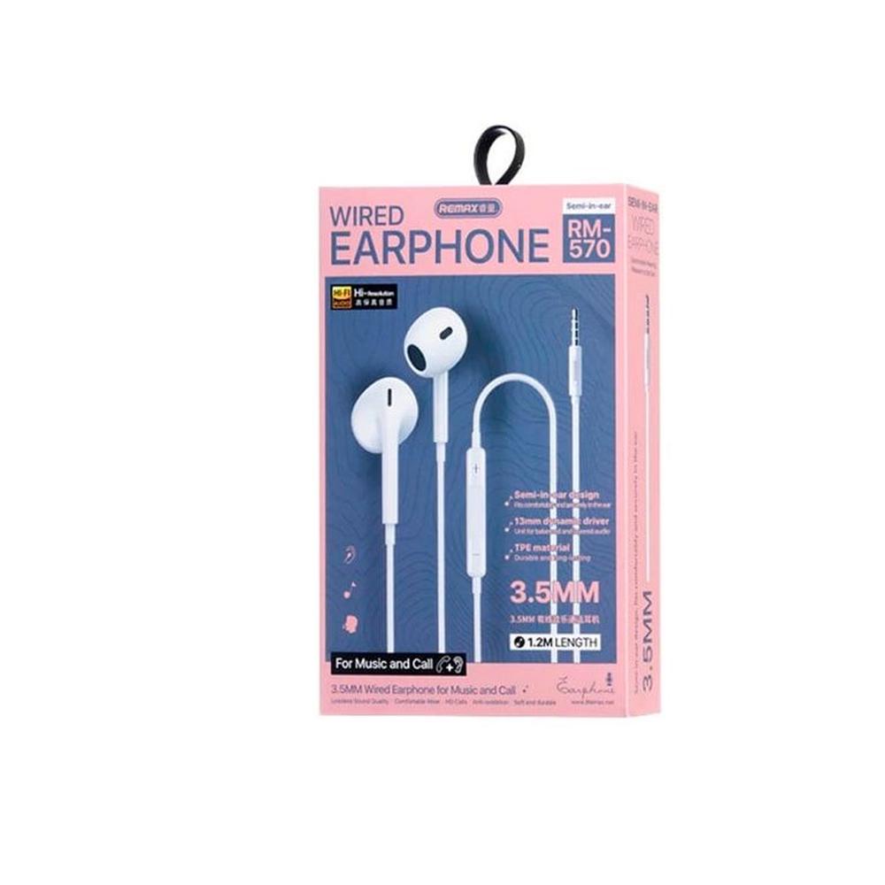 AUDIFONOS REMAX RM-570 JACK 35MM BLANCO