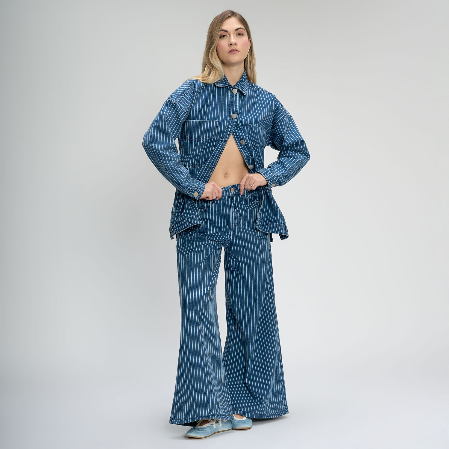 Jean Mujer Hypnotic Stripes 1