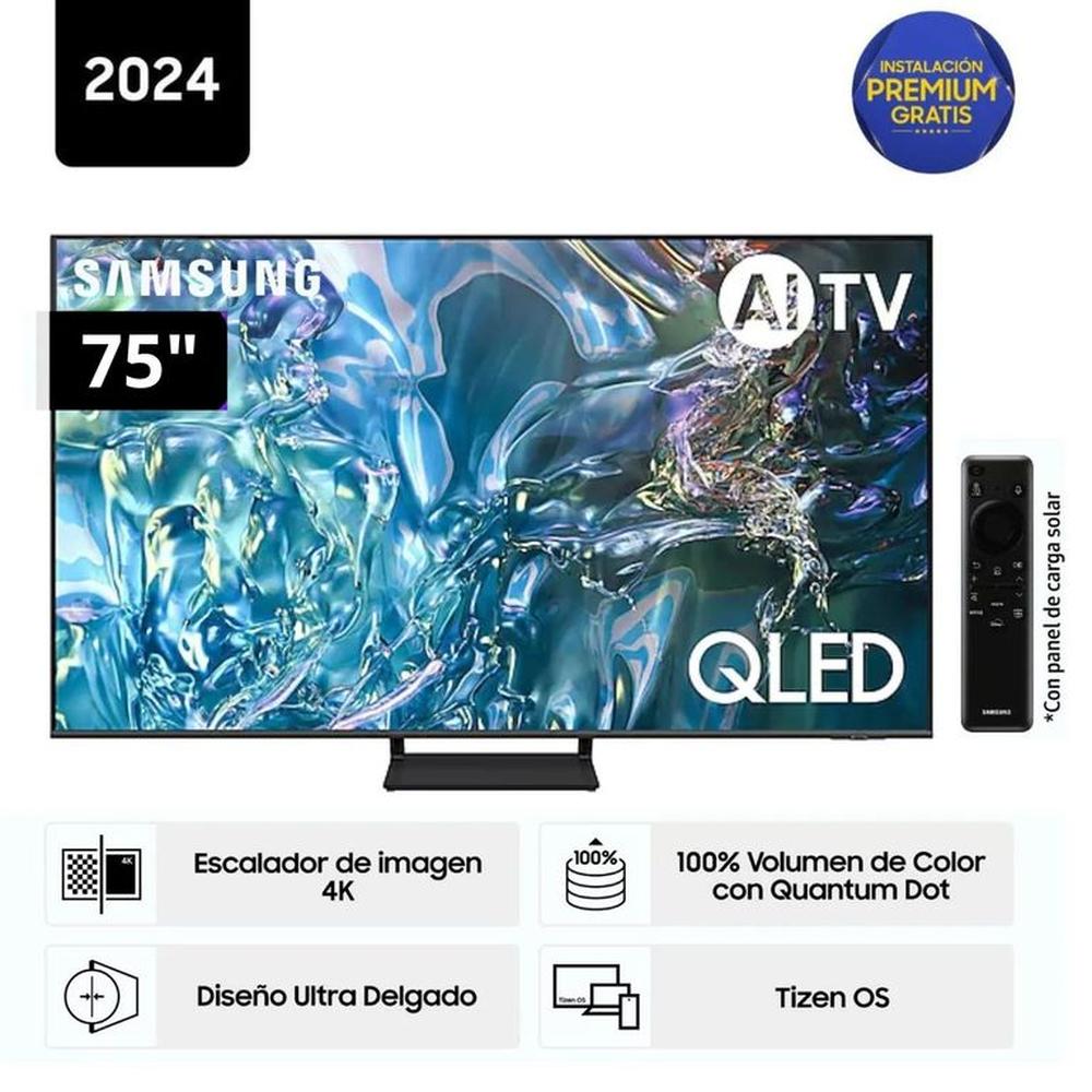 Televisor Samsung QLED Tizen OS Smart Tv 75"" 4K 75Q65D - Nuevo 2024