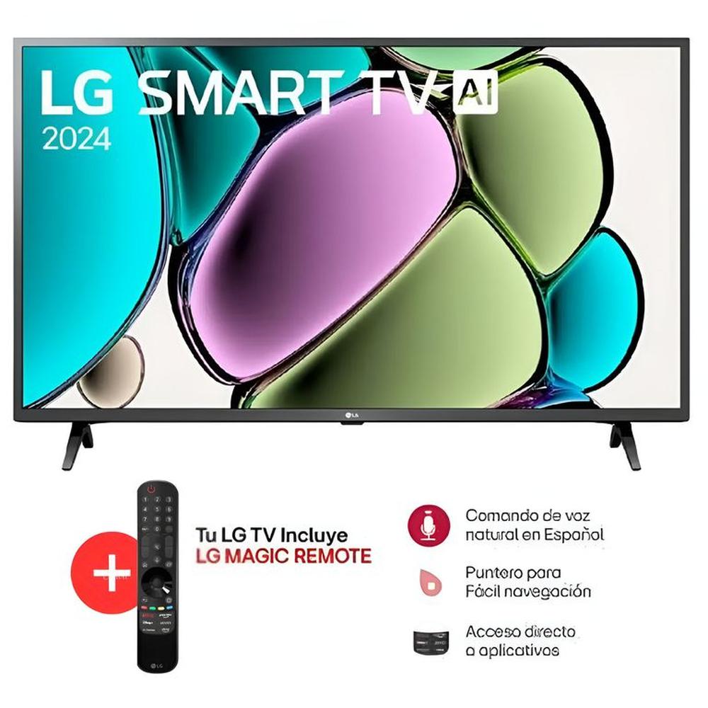Televisor 43 LG FHD 43LR6000PSA Smart TV AI 2024+ Control de Voz Magic AI