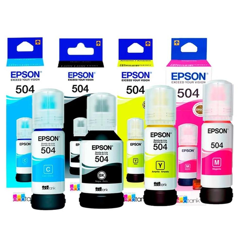 Pack Tinta Epson T504 4 Colores