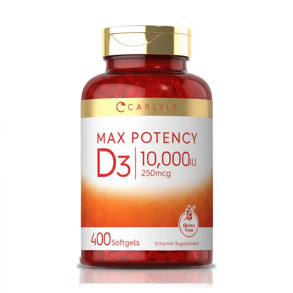 Vitamina D-3 10,000 IU (400 Softgels) – Carlyle