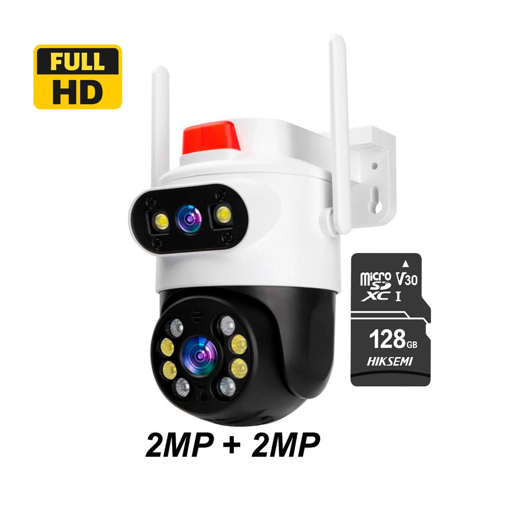 Cámara de Seguridad Lantun A28 Pro Doble Lente Full HD con MicroSD 128GB