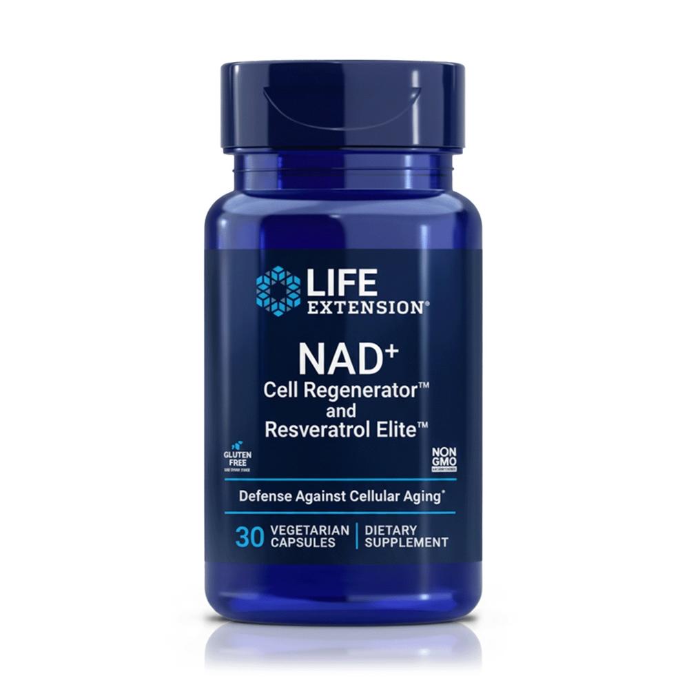 NAD+ Regenerador Celular + Resveratrol 300mg (30 cápsulas) – Life Extension