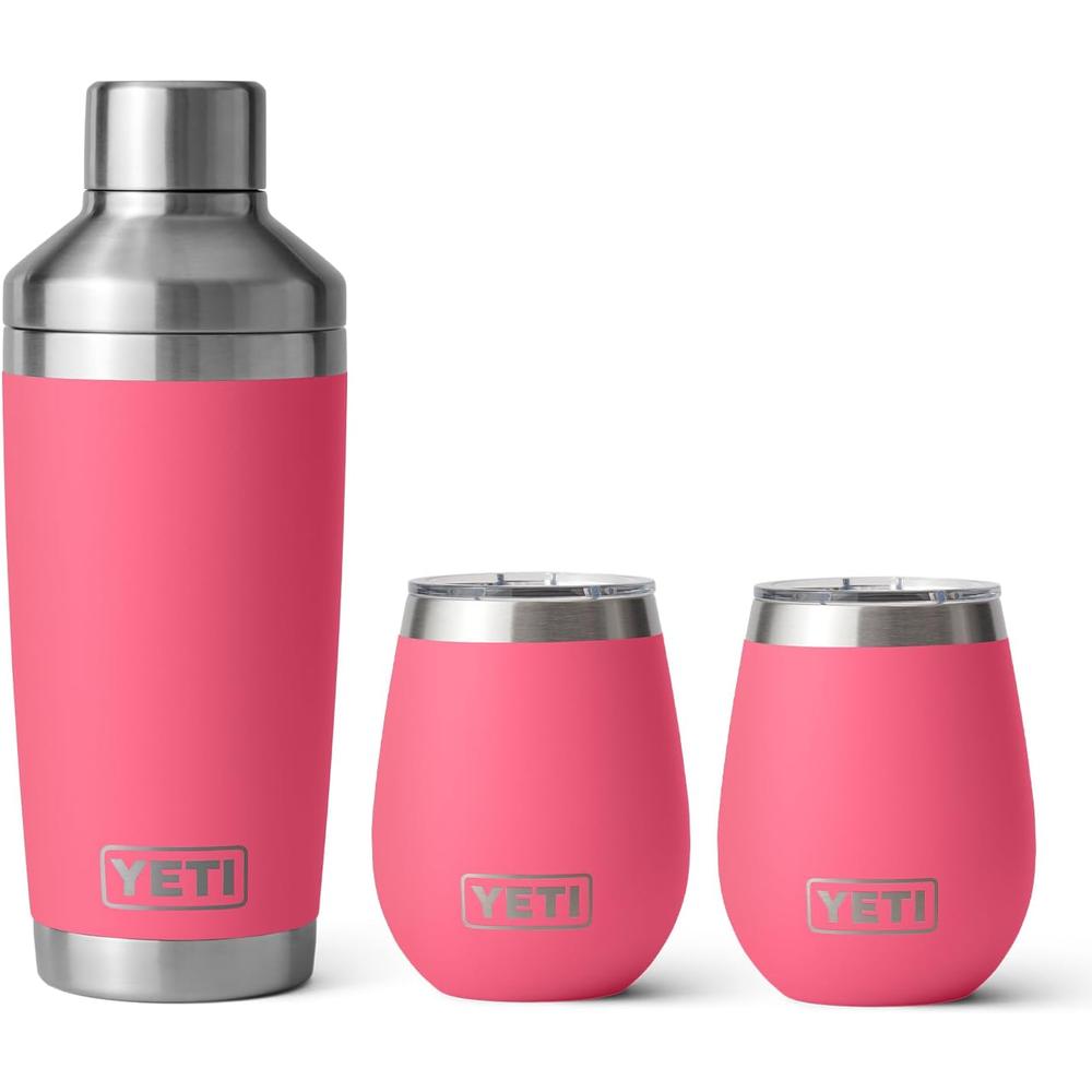 YETI Juego de cóctel con 2 vasos de vino de 10 oz y 1 coctelera de 20 oz