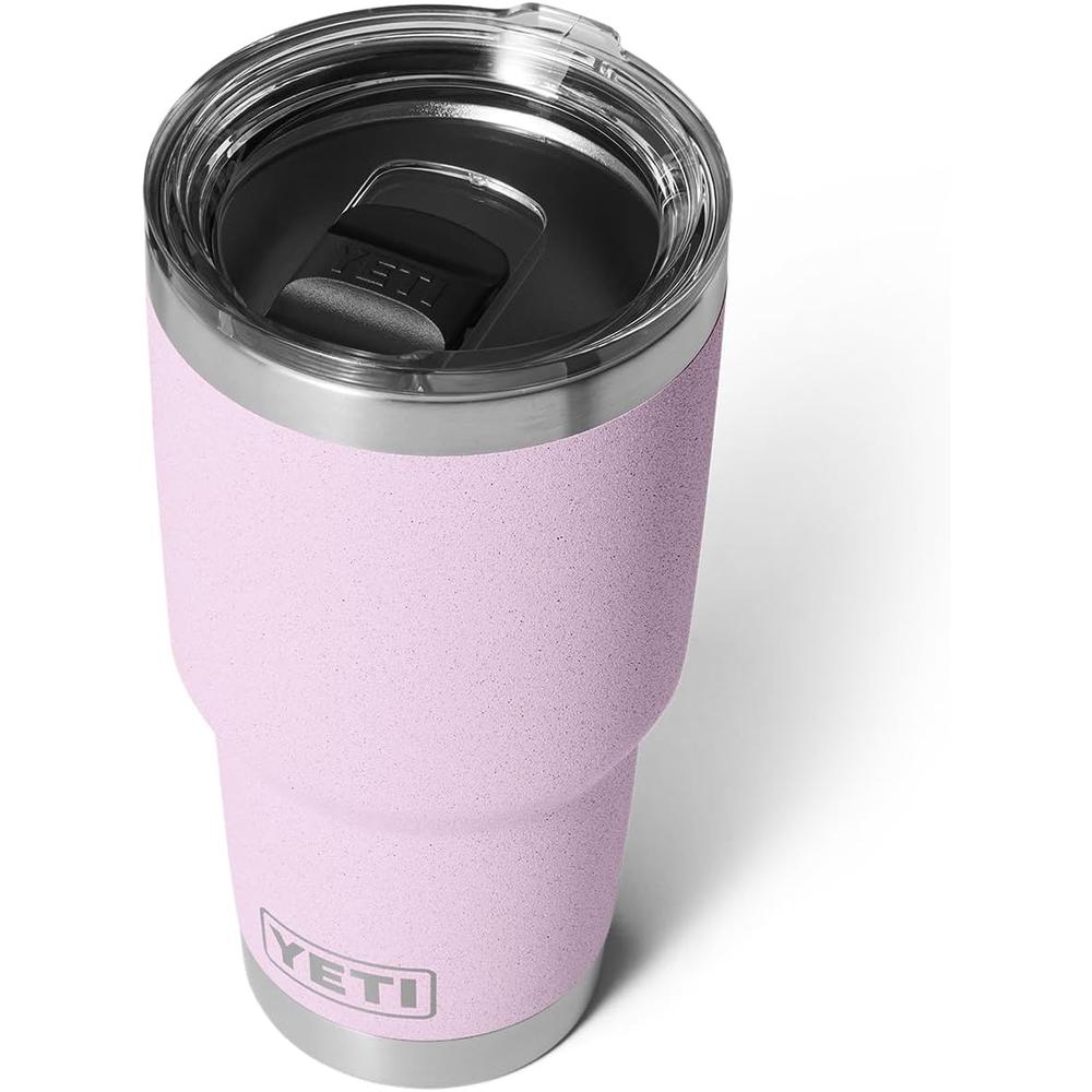 YETI Rambler Vaso de 30 oz de acero inoxidable y tapa MagSlider color rosa bebé