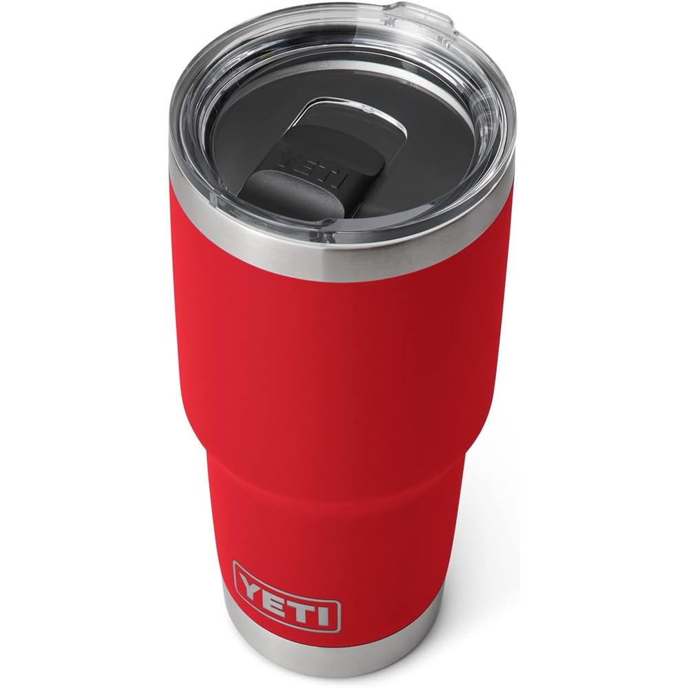 YETI Rambler Vaso de 30 oz de acero inoxidable y tapa MagSlider color rojo