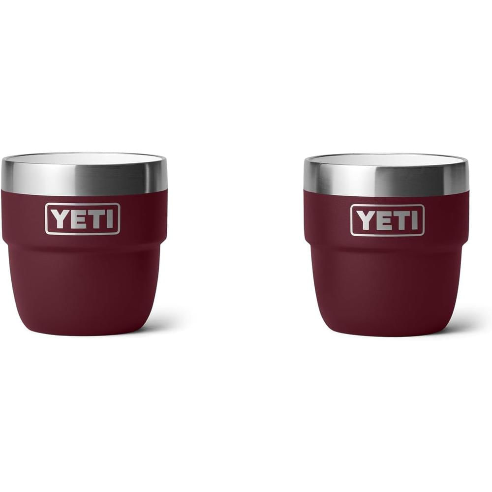 YETI Rambler Paxk 2 vasos s de 4 oz de acero inoxidable para expreso color rojo