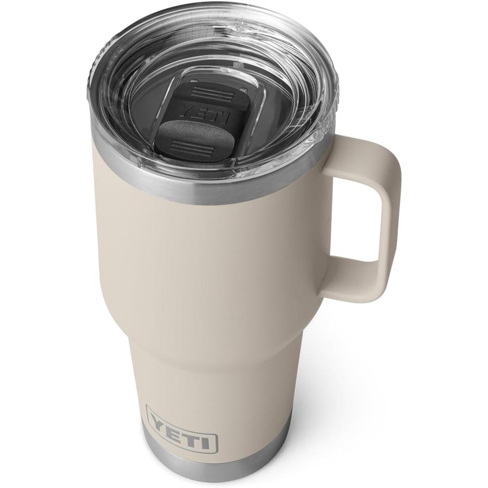 YETI Rambler Vaso de 30 oz de acero inoxidable y tapa Stronghold color beige