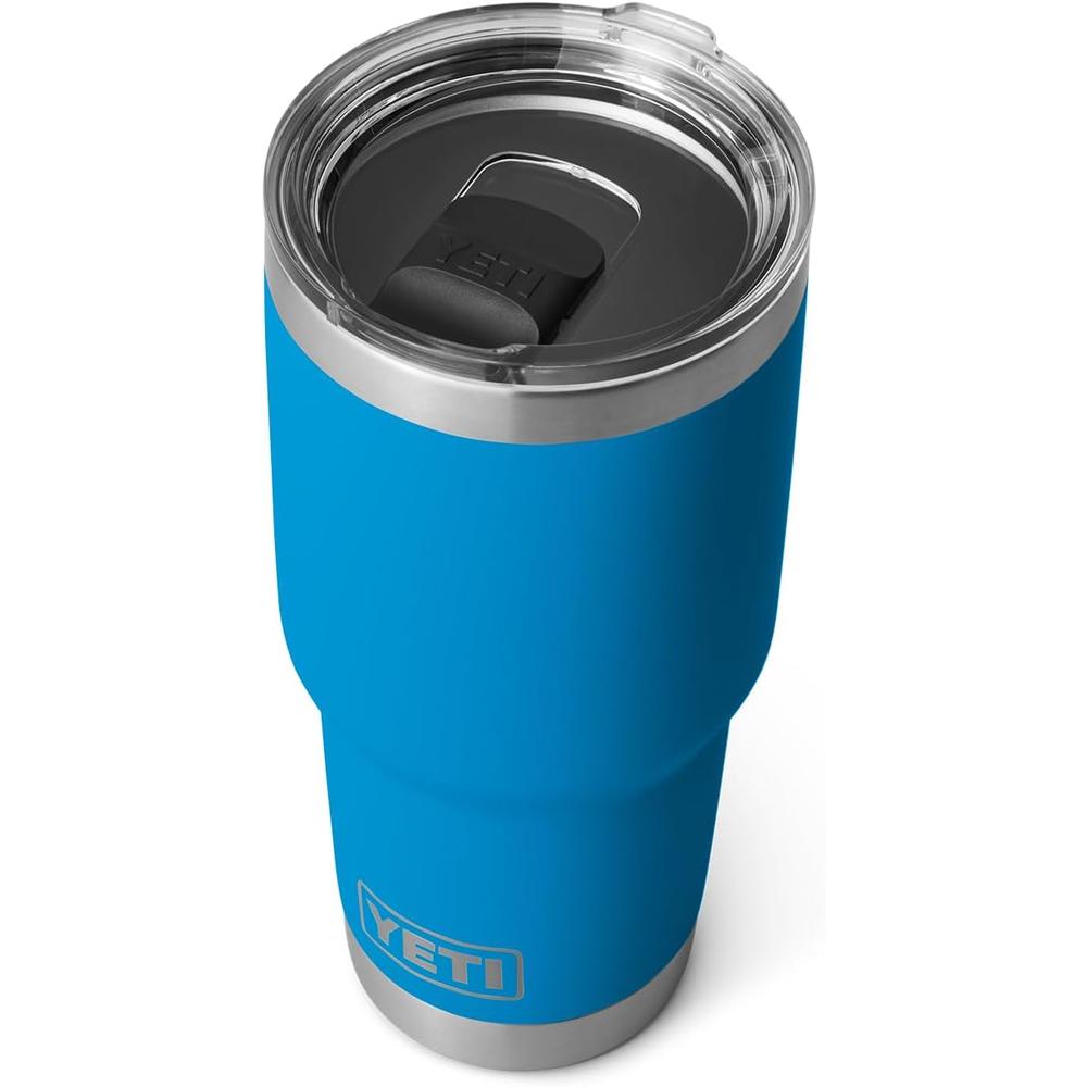YETI Rambler Vaso de 30 oz de acero inoxidable y tapa MagSlider color azul