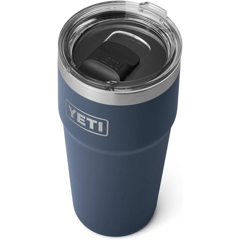 YETI Rambler Vaso de 20 oz de acero inoxidable y tapa MagSlider color azul marino