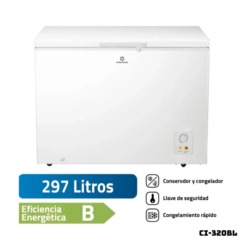 CONGELADOR INDURAMA 297L DEFROST CI-320BL BLANCO