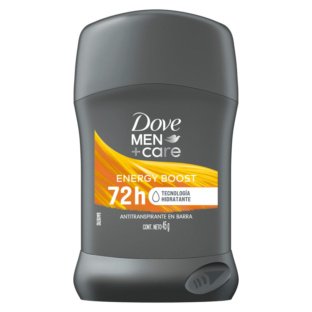 Desodorante para Hombre en Barra DOVE Energy Boost Frasco 45g