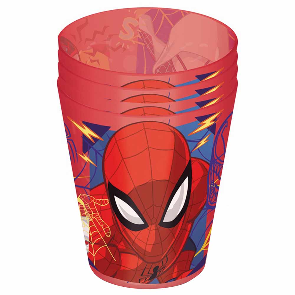 Set de Vasos SPIDERMANs 4pzas Pp De 285ml