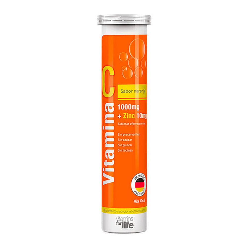Vitamina C 1000mg Zinc 10mg Tabletas Efervescentes Tubo Un Oechsle Vitamina C 1000mg Zinc 10mg Tabletas Efervescentes Tubo Un Oechsle
