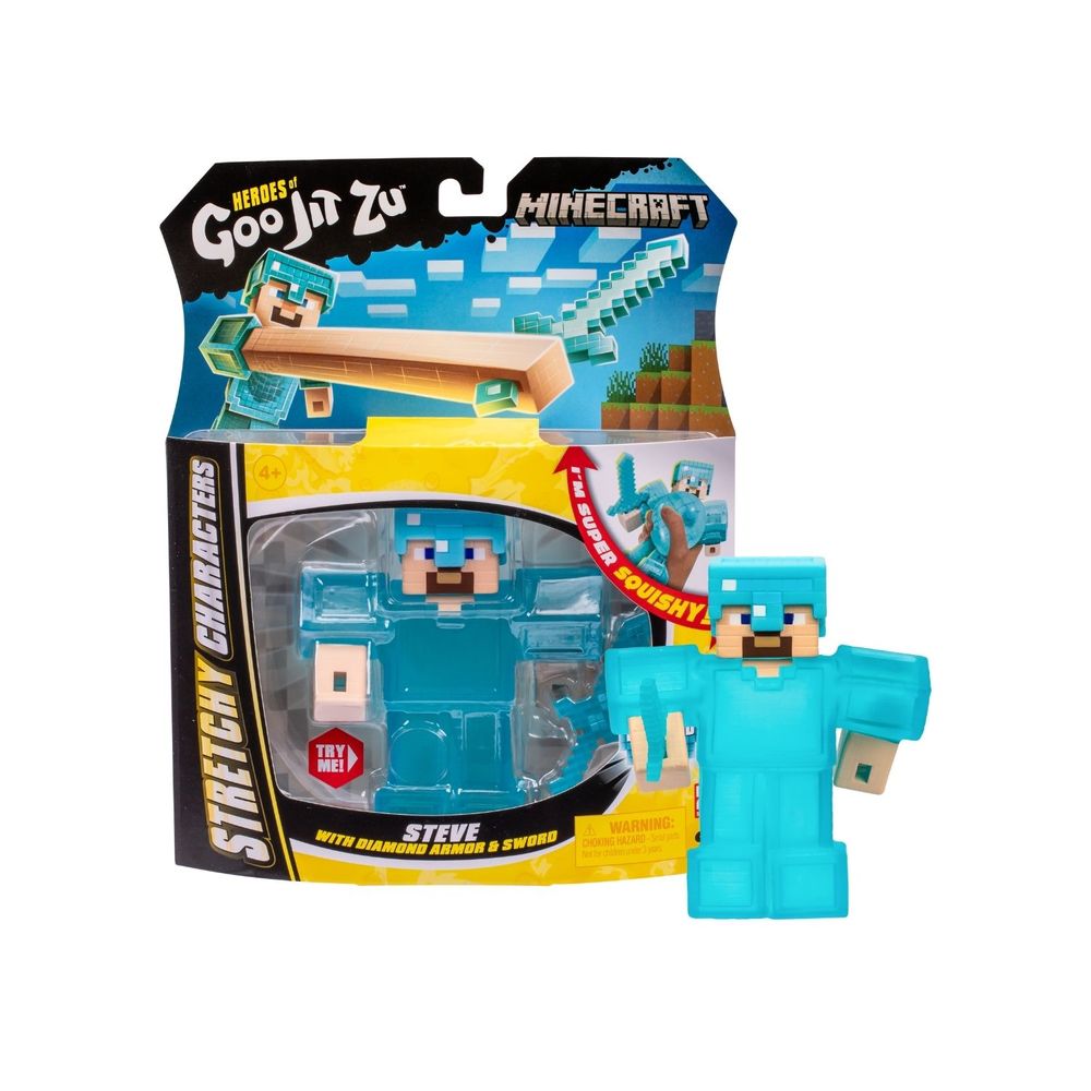Figura elastica - GOO JIT ZU - Minecraft Creeper - 11 cm