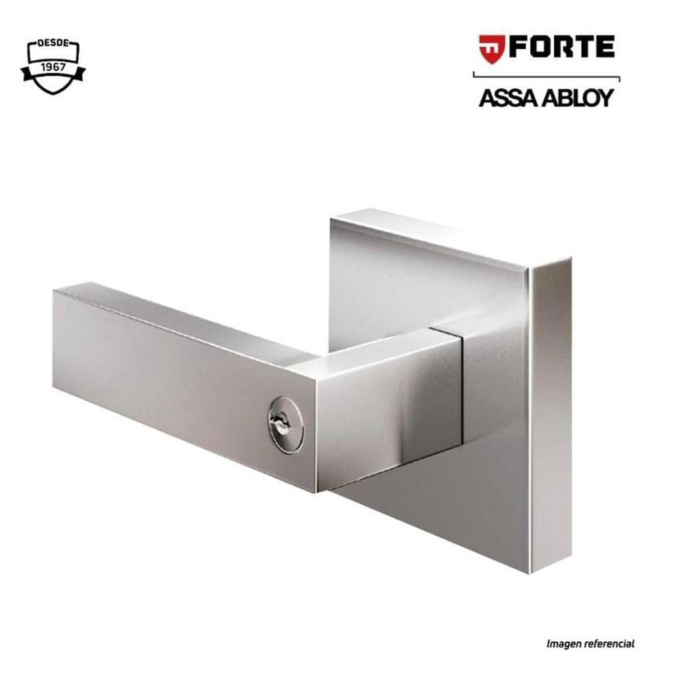 Cerradura de Manija Dormitorio Cuadrada Acero Inoxidable FOR