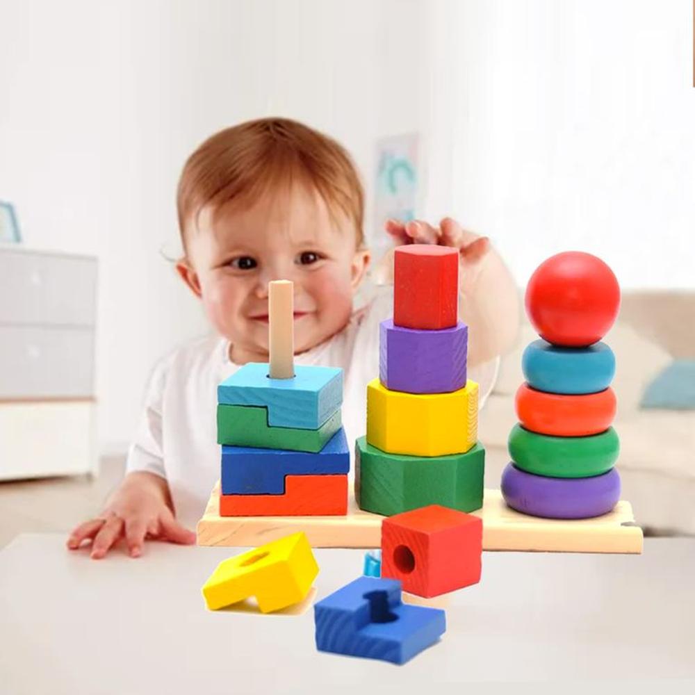 Torre Apilable Montessori Mediana Estimulacion Temprana