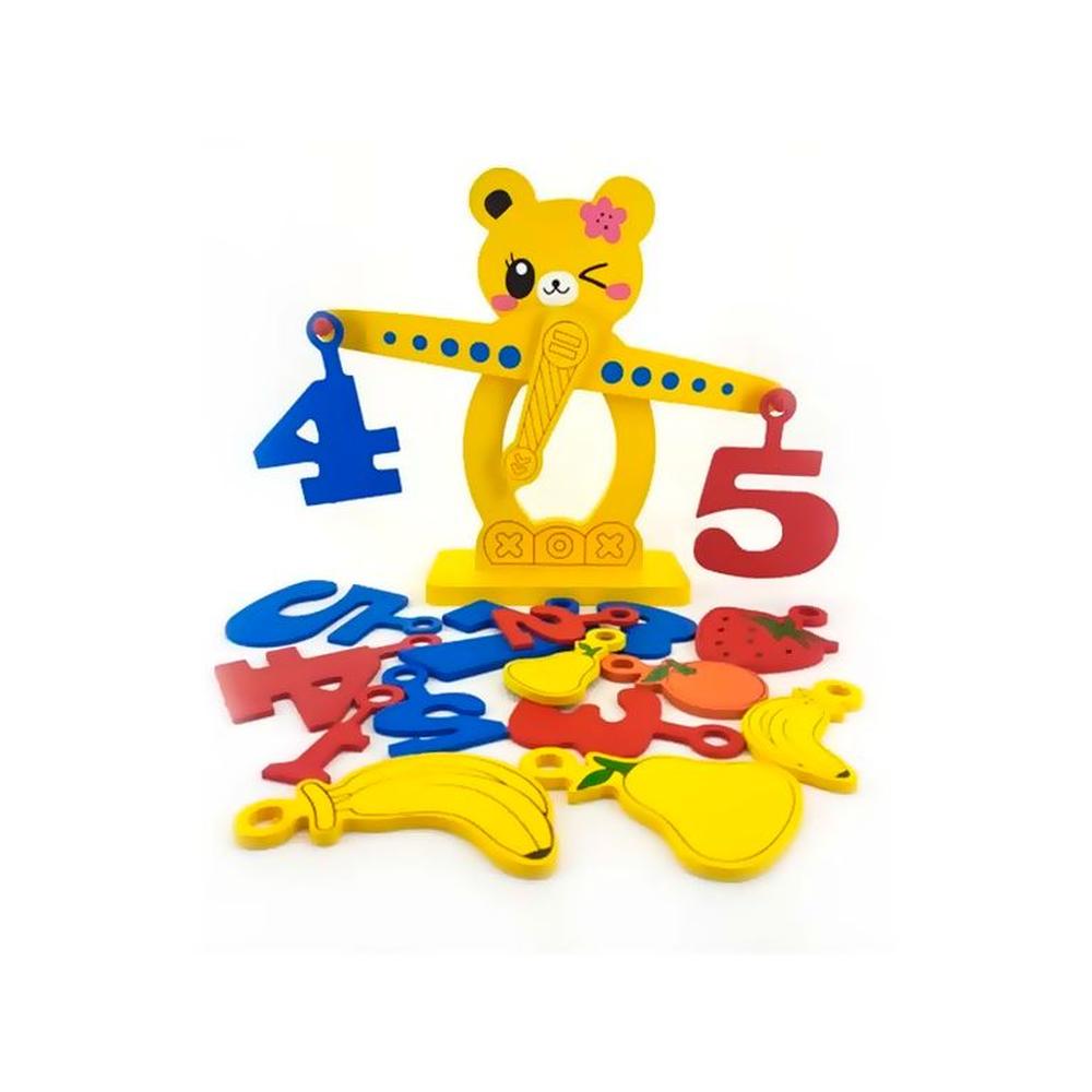 Balanza Didactica de Numeros y Frutas
