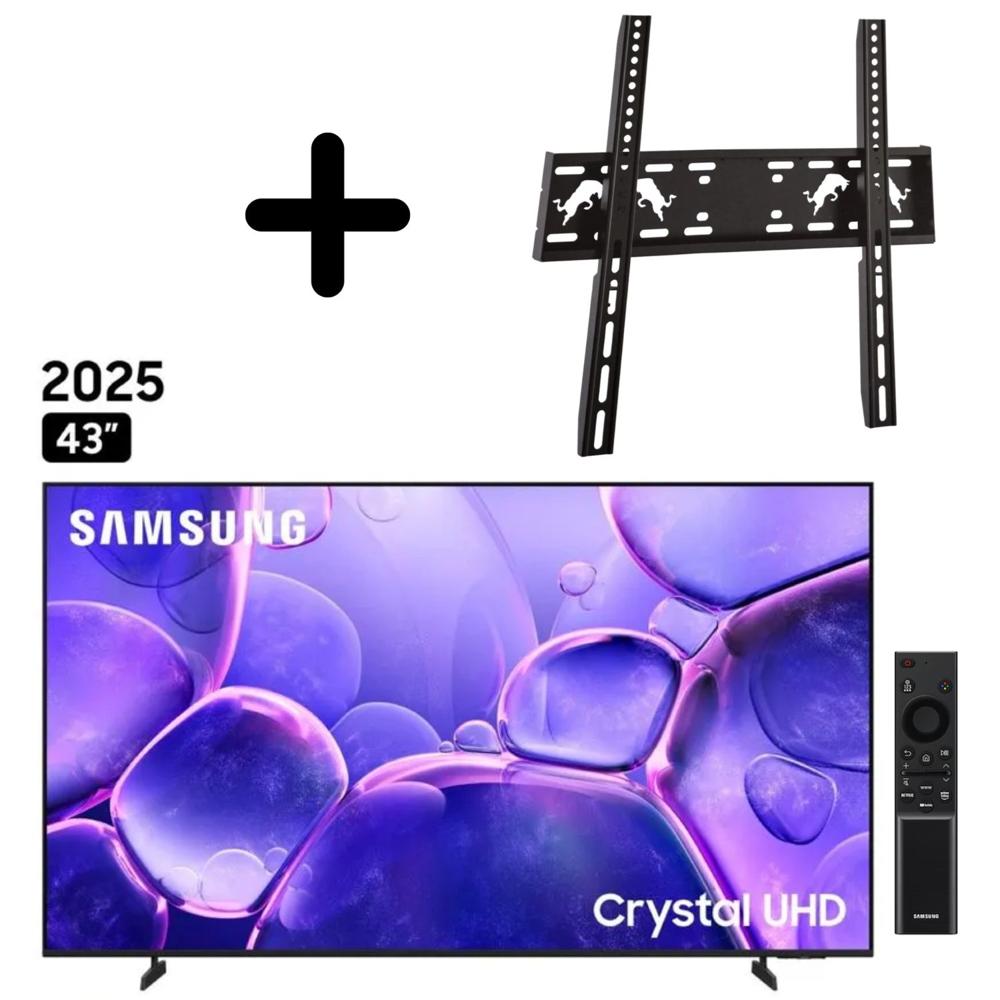 Televisor Samsung UN43U8000FGXPE Smart TV 43"" 2025 + Soporte MD3722