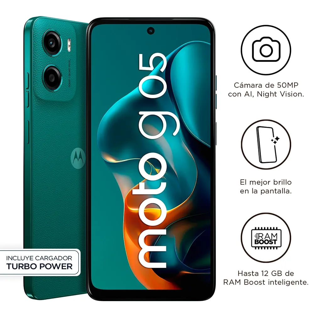 Celular Motorola Moto G05 64GB Verde Profundo 4GB Ram