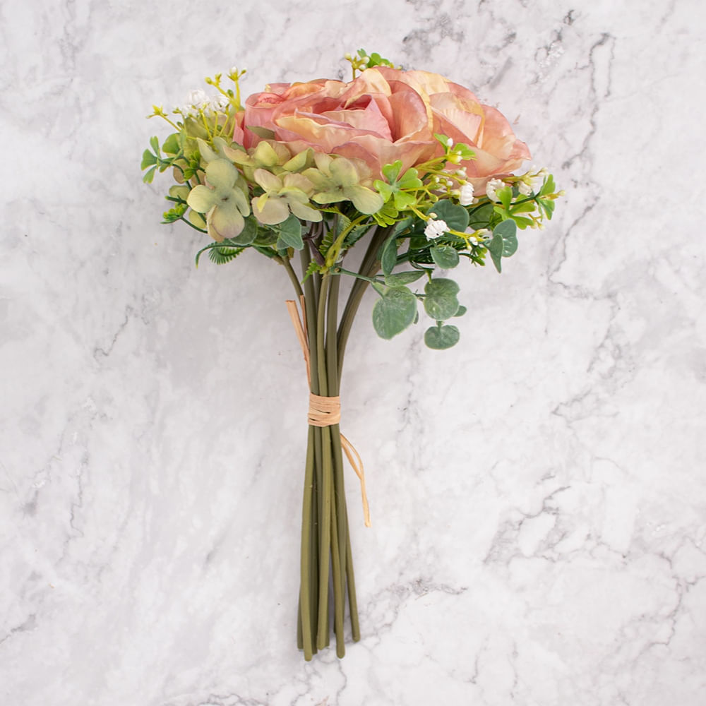 Pack de 2 Ramos Rosas Marrón Panorama Hogar