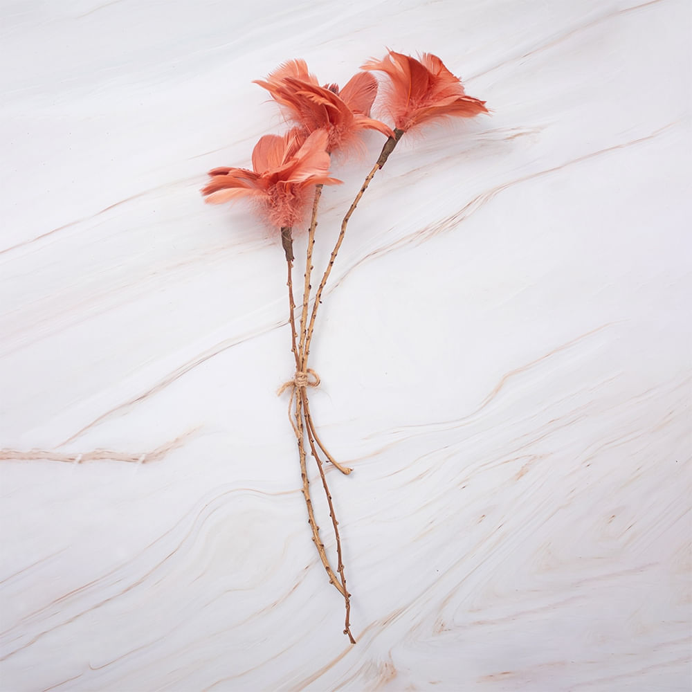 Pack de 2 Flores Naranja Panorama Hogar