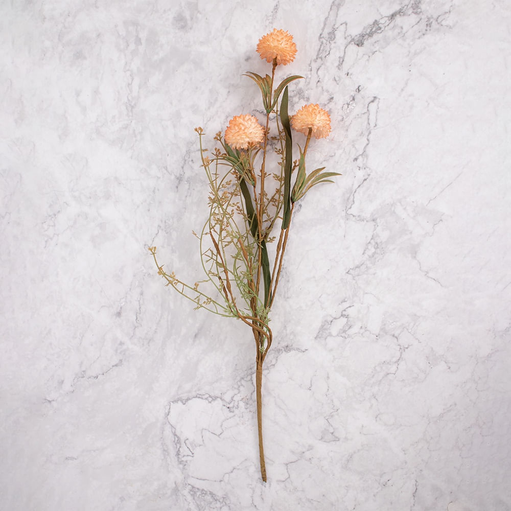 Pack de 2 Pompones en Vara Naranja Panorama Hogar