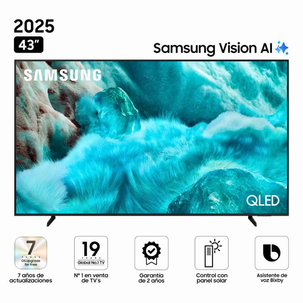 Televisor SAMSUNG QLED 43"" UHD 4K Vision AI Smart TV QN43Q7FAAGXPE