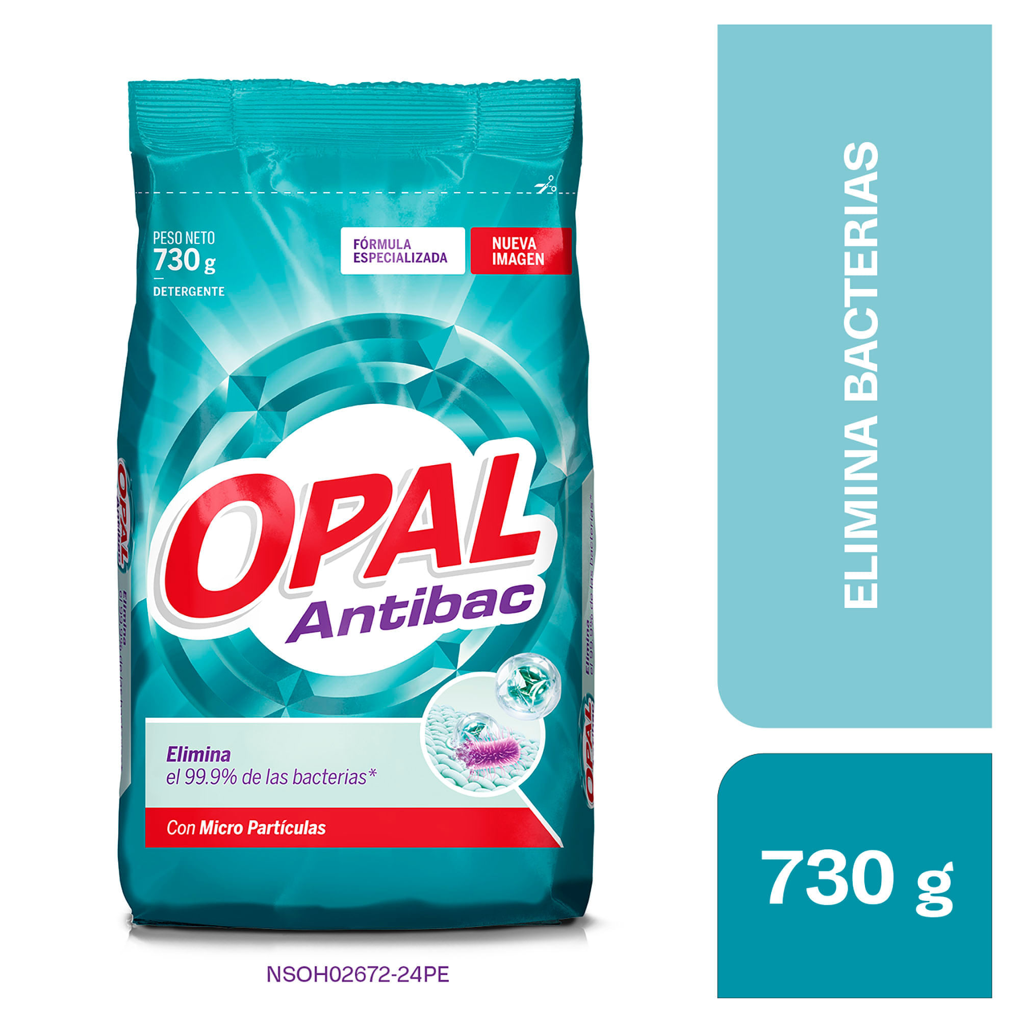 Detergente OPAL Antibacterial Bolsa 730g