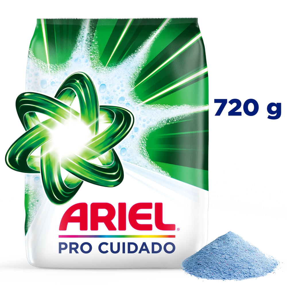 Detergente en Polvo ARIEL Pro Cuidado Bolsa 720g