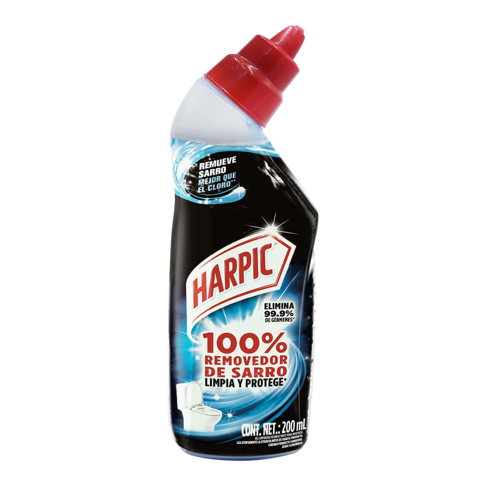 Desinfectante para Inodoros HARPIC 100% Removedor de Sarro Botella 200ml