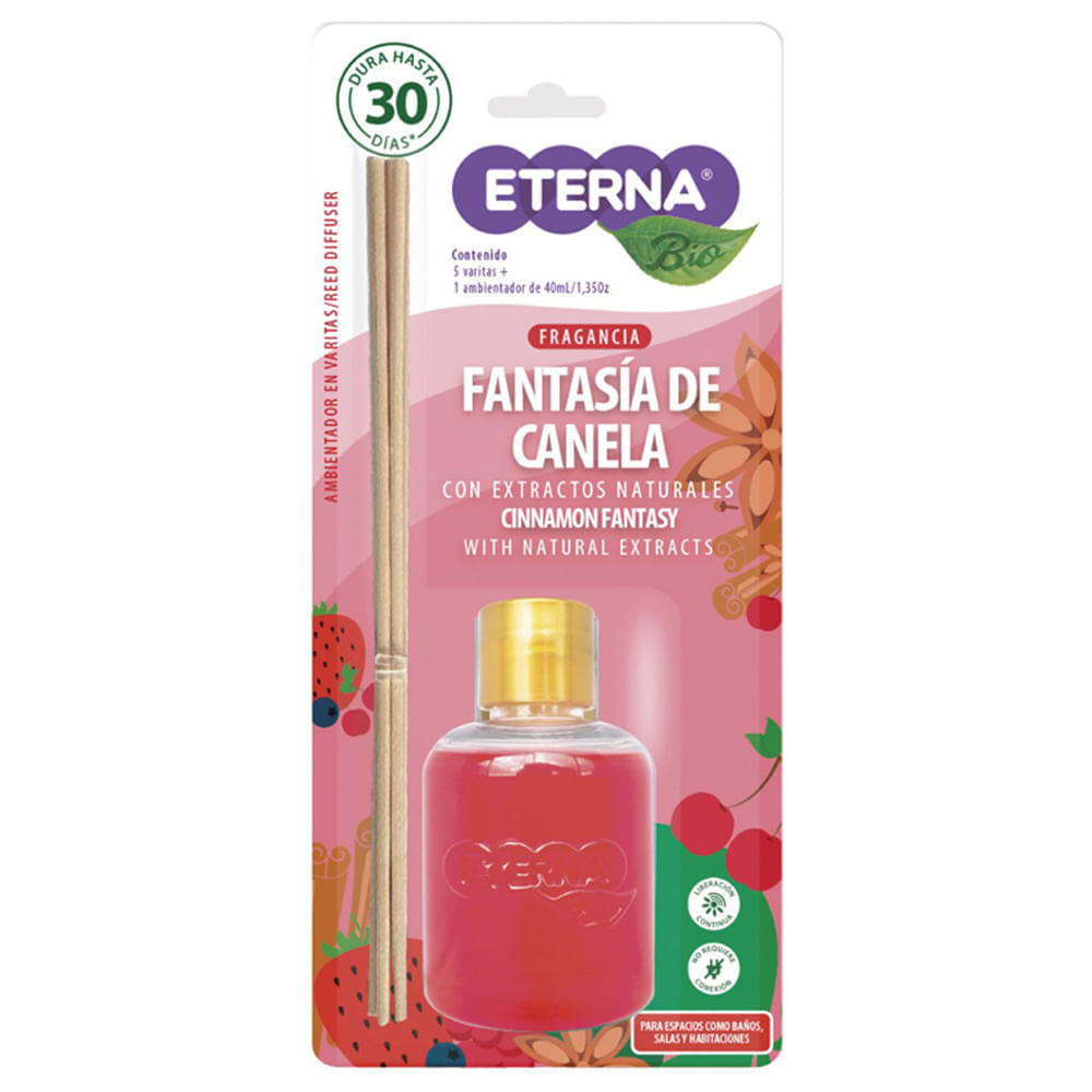 Ambientador Varita Fantasía de Canela ETERNA Bio Frasco 40ml