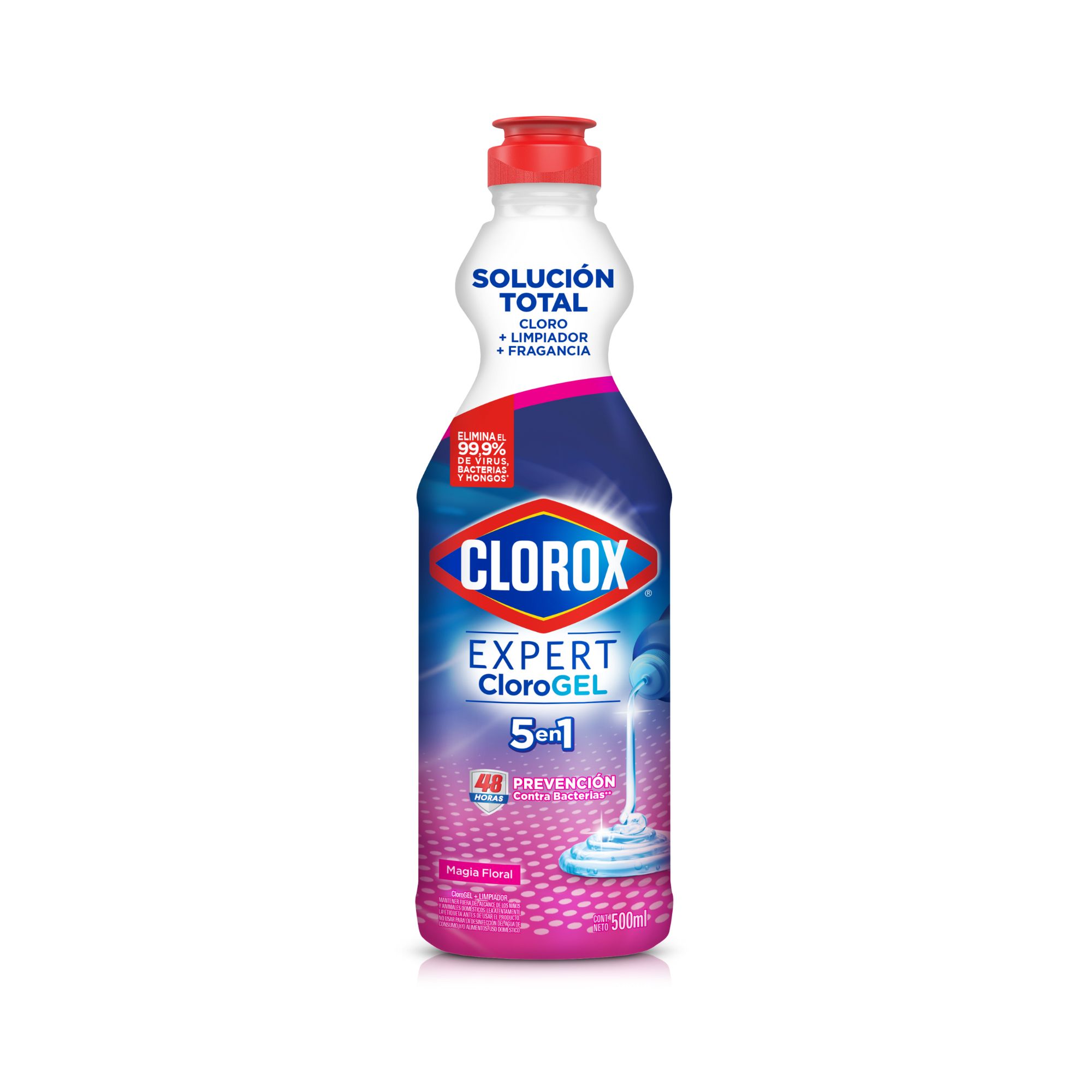 Lejía en Gel CLOROX Magia Floral Botella 500ml