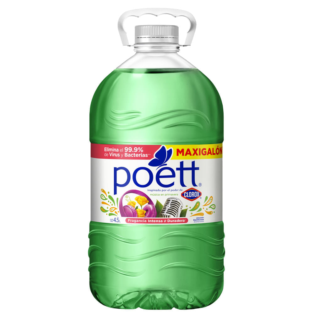 Limpiador POETT Música en Primavera Botella 4.5L