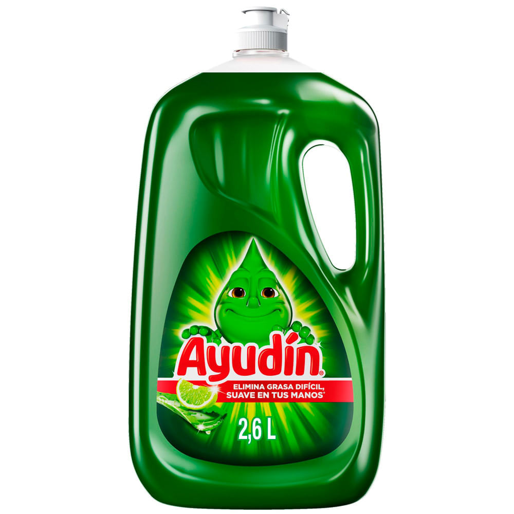 Lavavajilla Líquido AYUDIN Limón y Sábila 2600ml