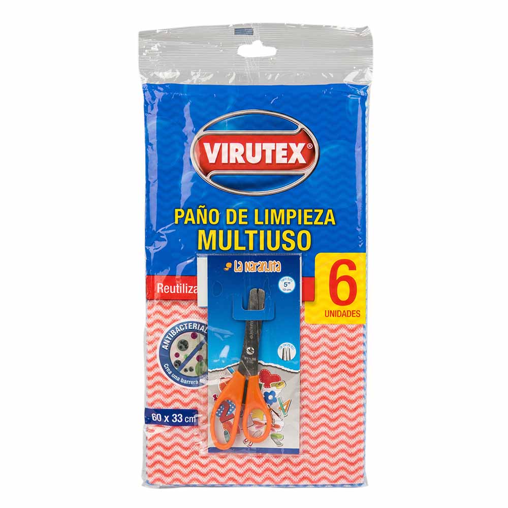 Paño De Limpieza Multiuso Virutex Pack 6 Un