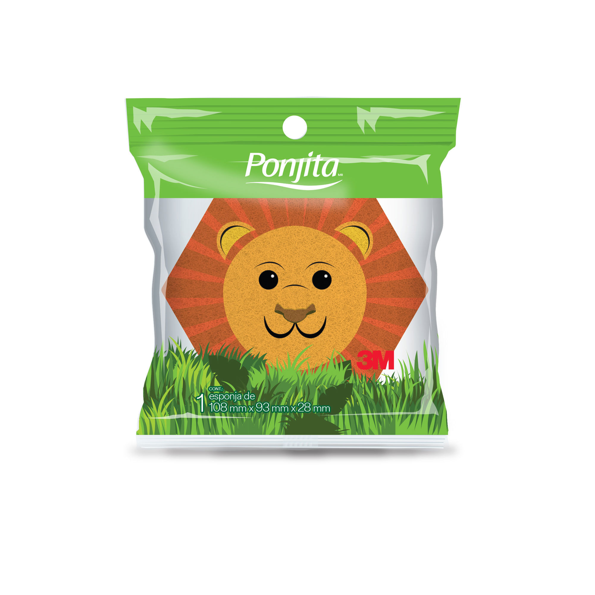 Esponja de Baño PONJITA Animales Surtidos Bolsa 1un