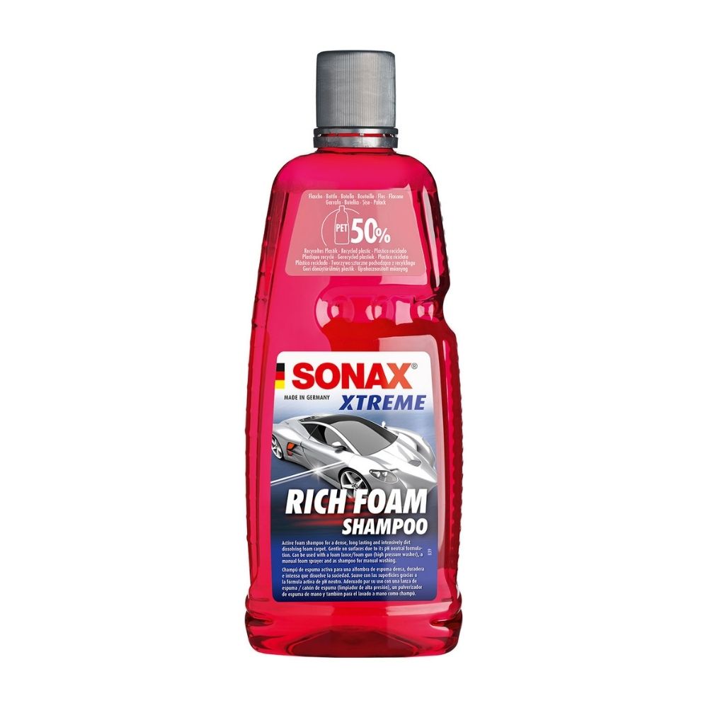 Shampoo Espuma Rica 1L Sonax Frutal para Todo el Vehículo