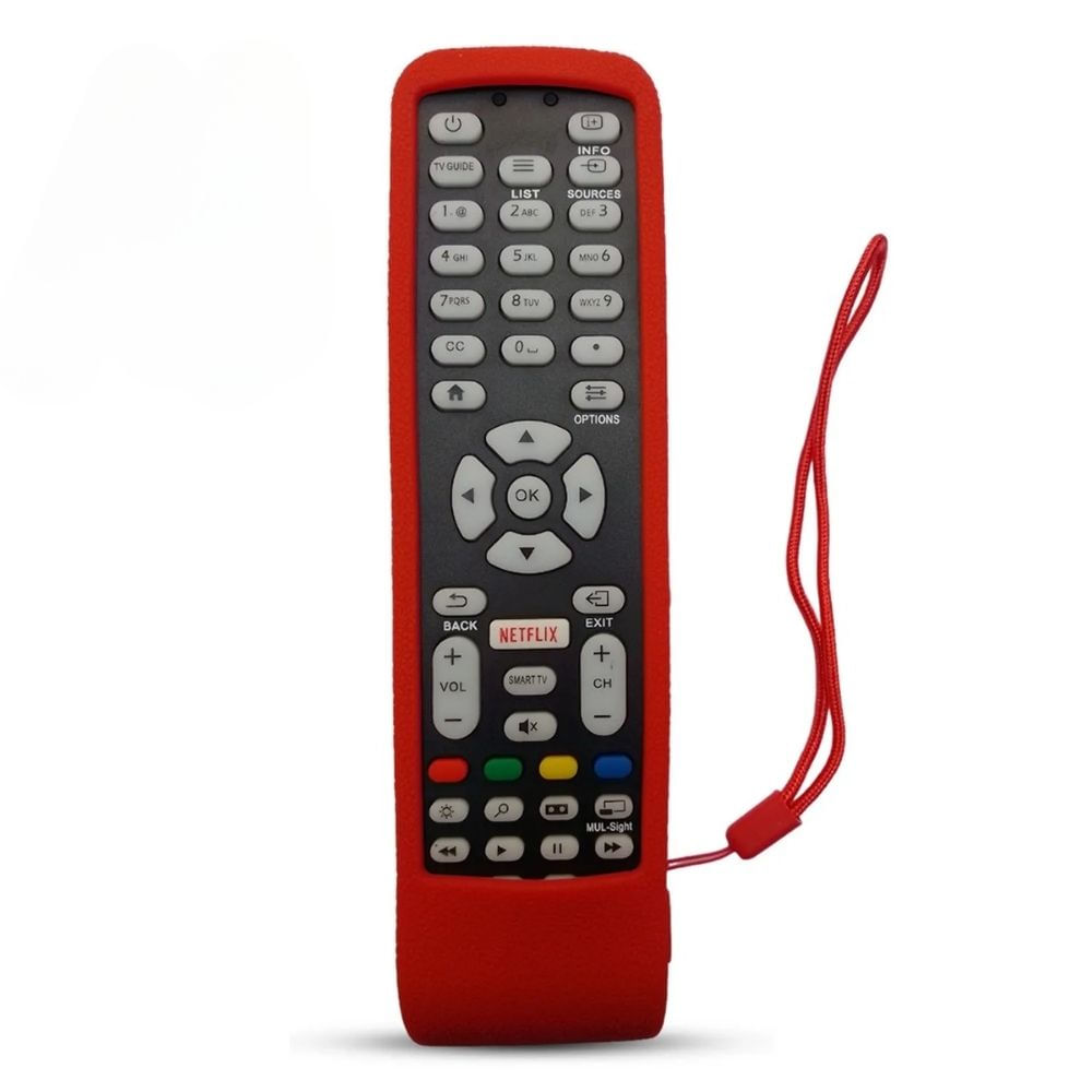 Funda para Control Remoto Aoc Para Smart Tv Rojo