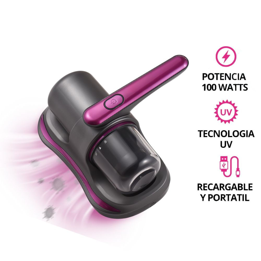 Aspiradora Inalámbrica Anti Ácaros con Luz UV