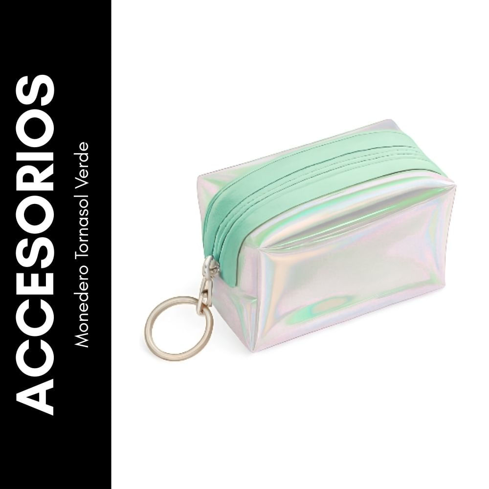 Monedero Tornasol Verde