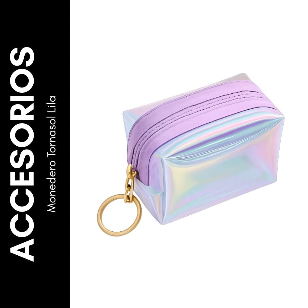 Monedero Tornasol Lila