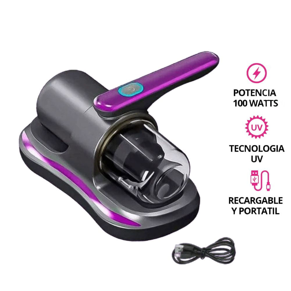 Aspiradora Inalámbrica de Mano Anti Ácaros con Luz UV