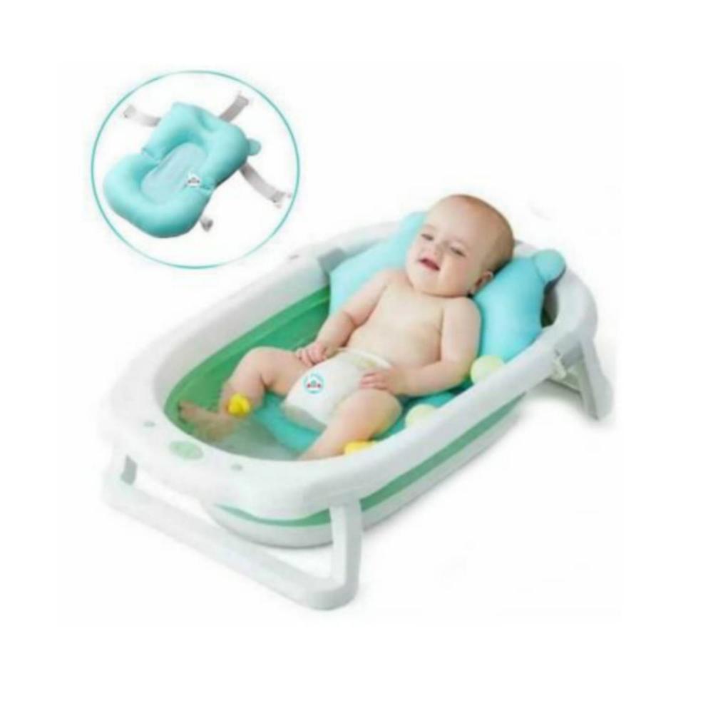 Tina Bañera Portátil Plegable para Bebe Azul