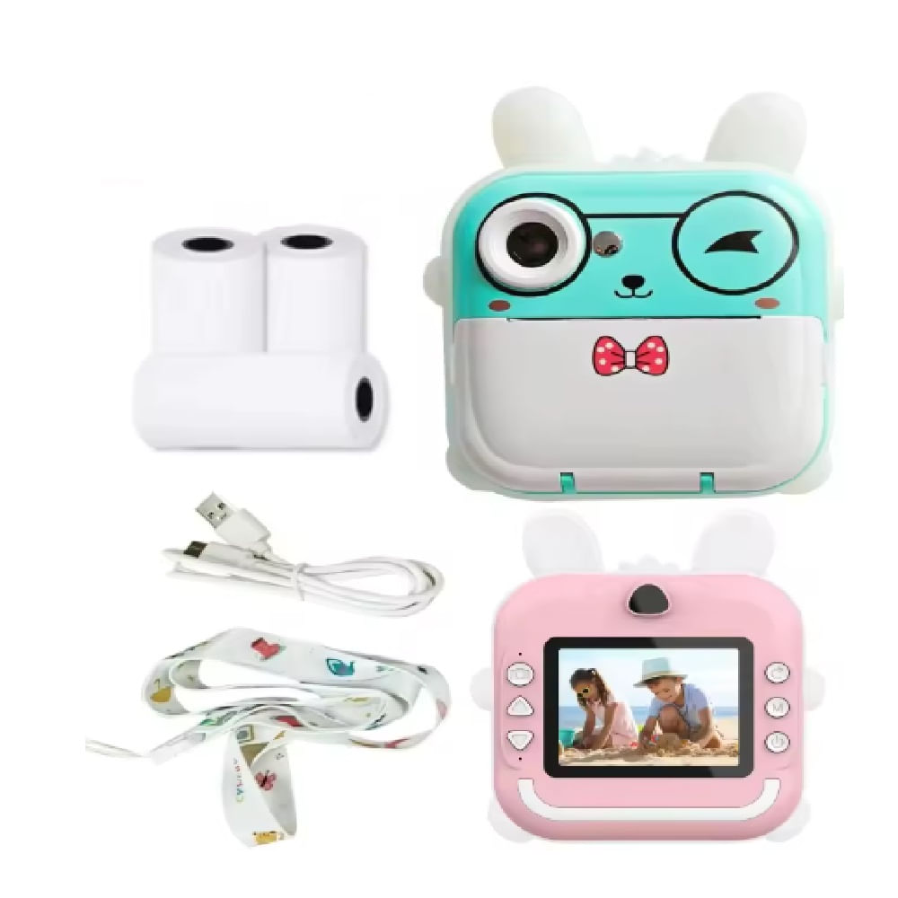 Cámara Digital Hd Instantanea Con Impresión Térmica Para Niños