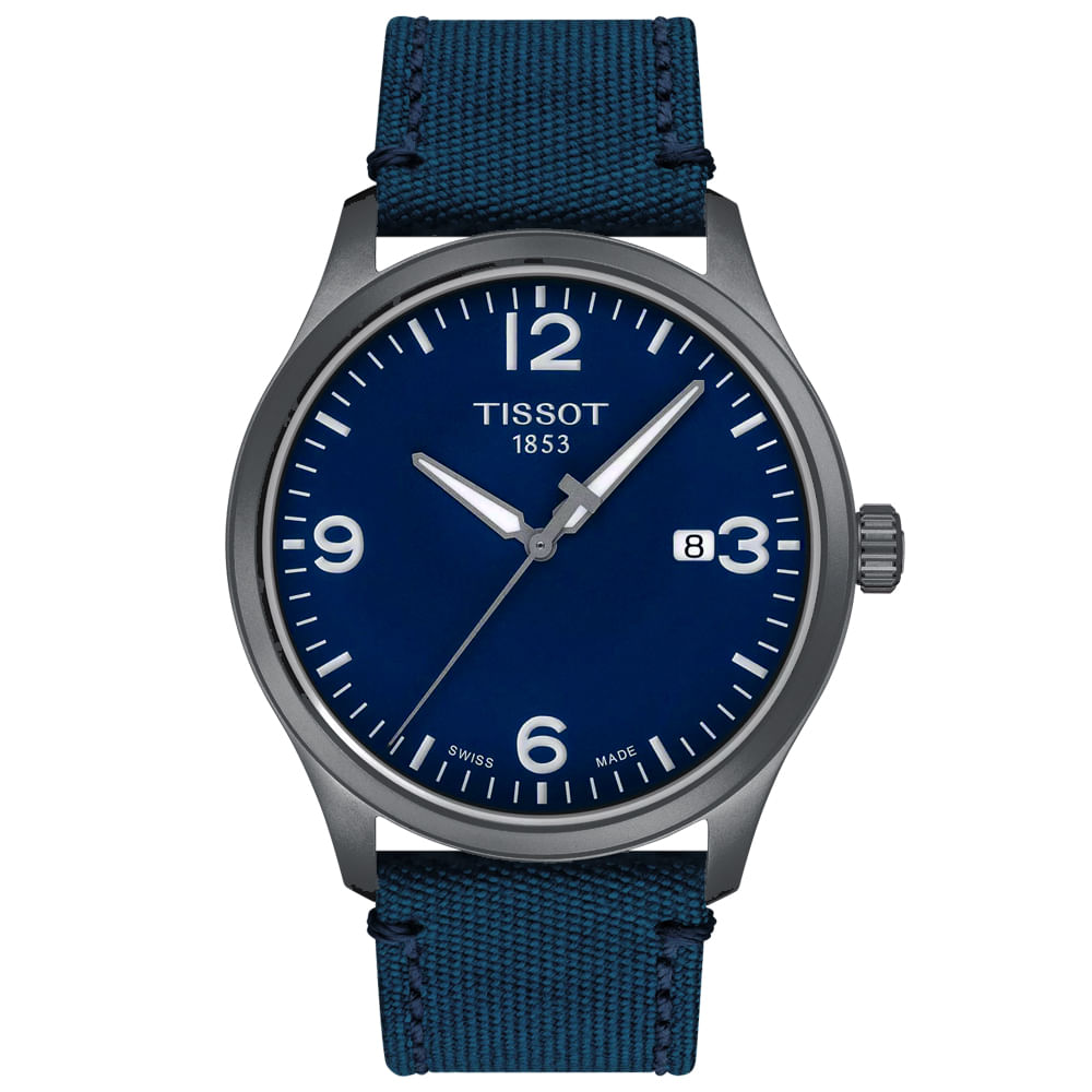 Reloj Tissot Gent XL T1164103704700 Suizo Cristal de Zafiro Acero Inoxidable Gunmetal Mate