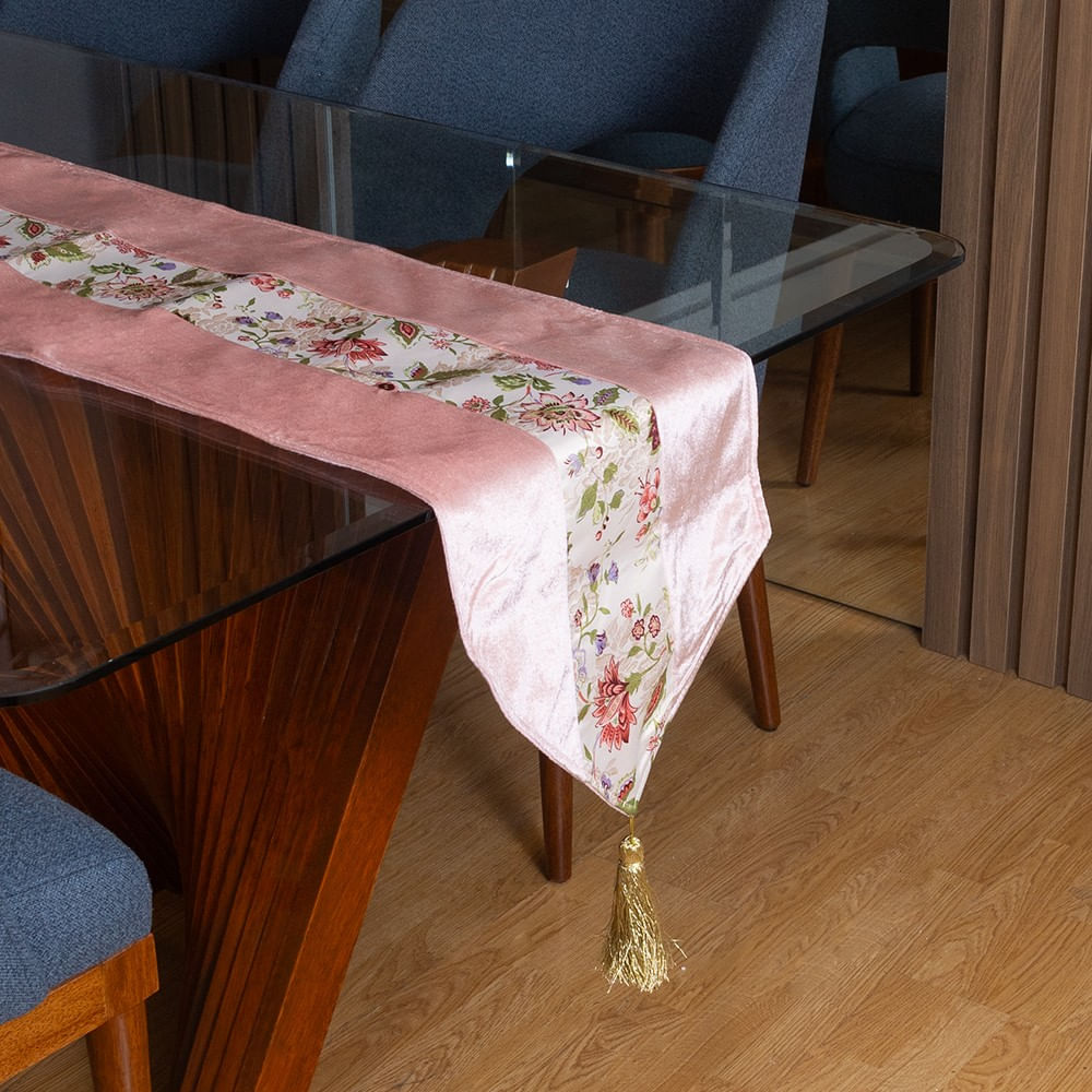 Camino Rosado De Poliester