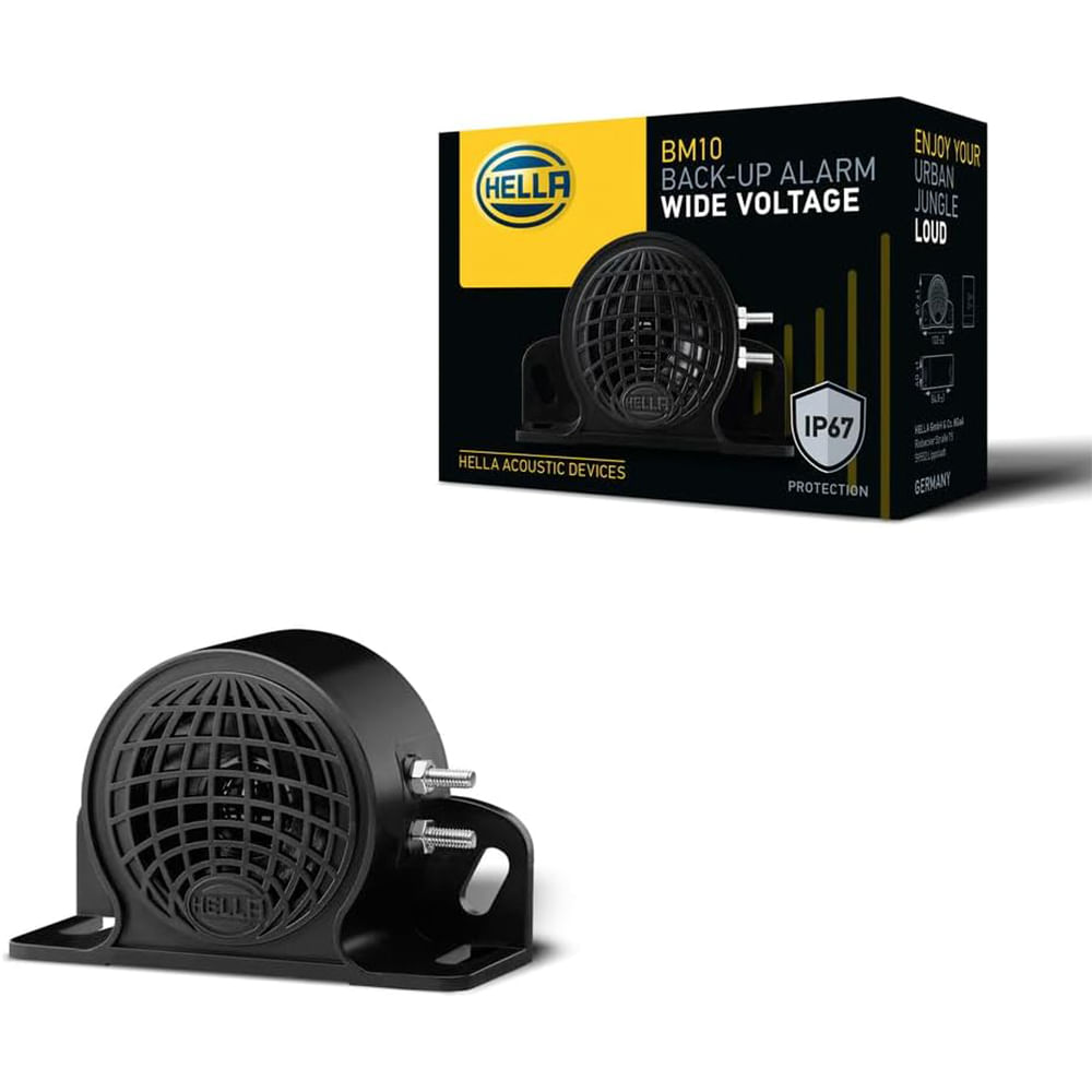 Sirena Hella de Retroceso 9V 48V 110 Db Multivoltaje